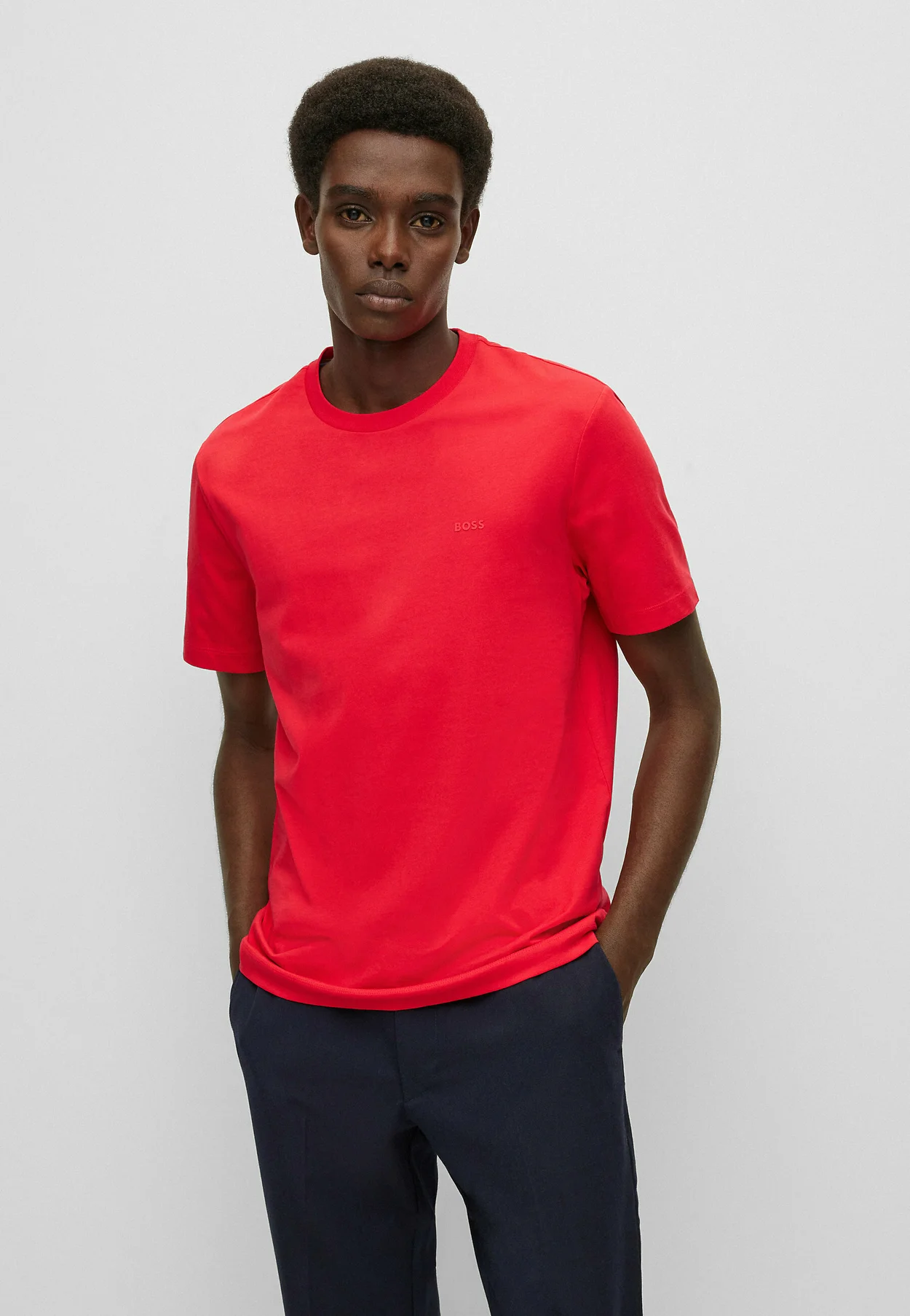 THOMPSON - Basic T-shirt - red thirteen