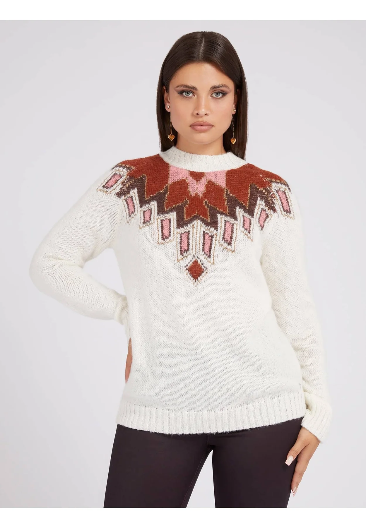 Strickpullover - weiß