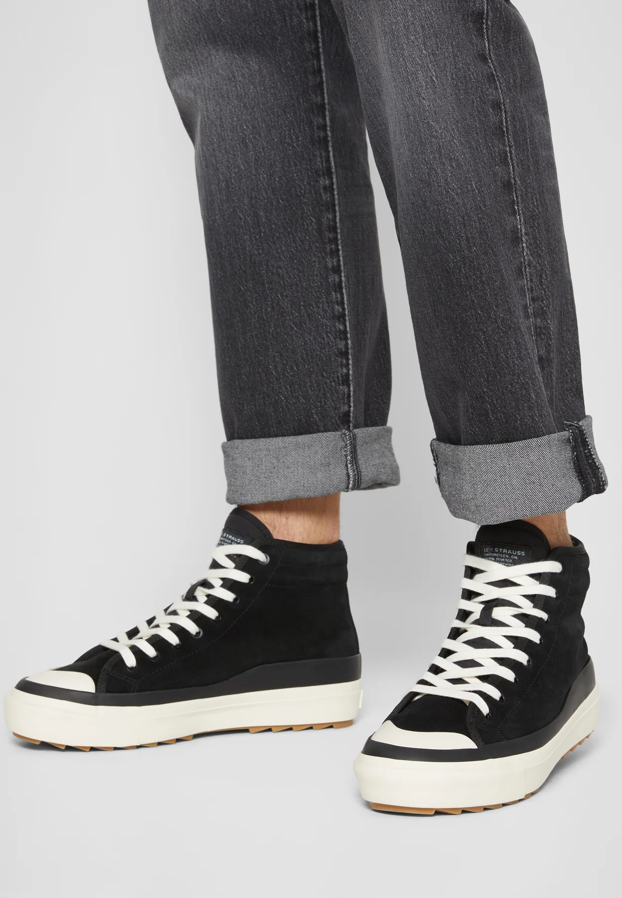 SQUARE RIPPLE MID 2.0 - High-top trainers - regular black