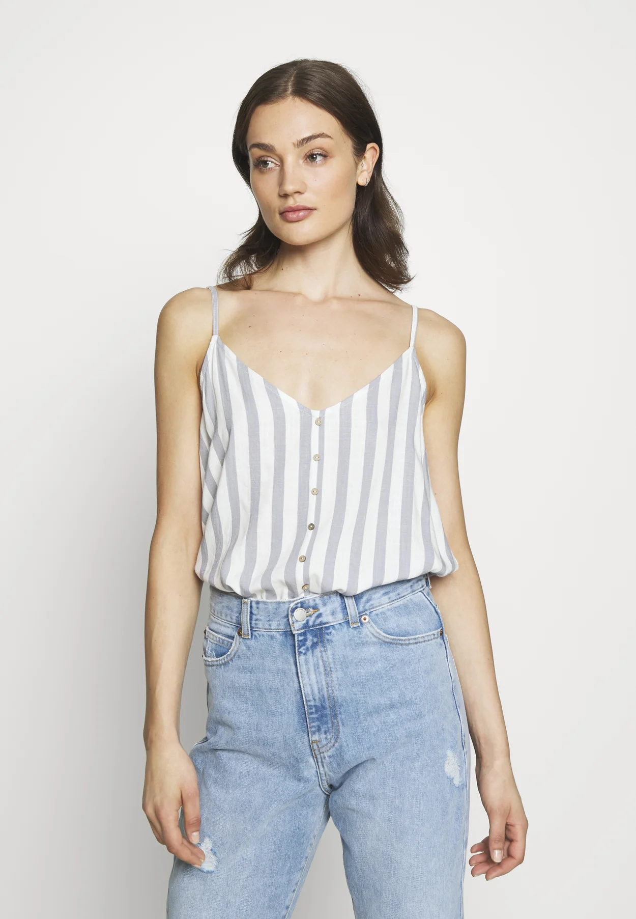 ONLASTRID SINGLET - Top - cloud dancer