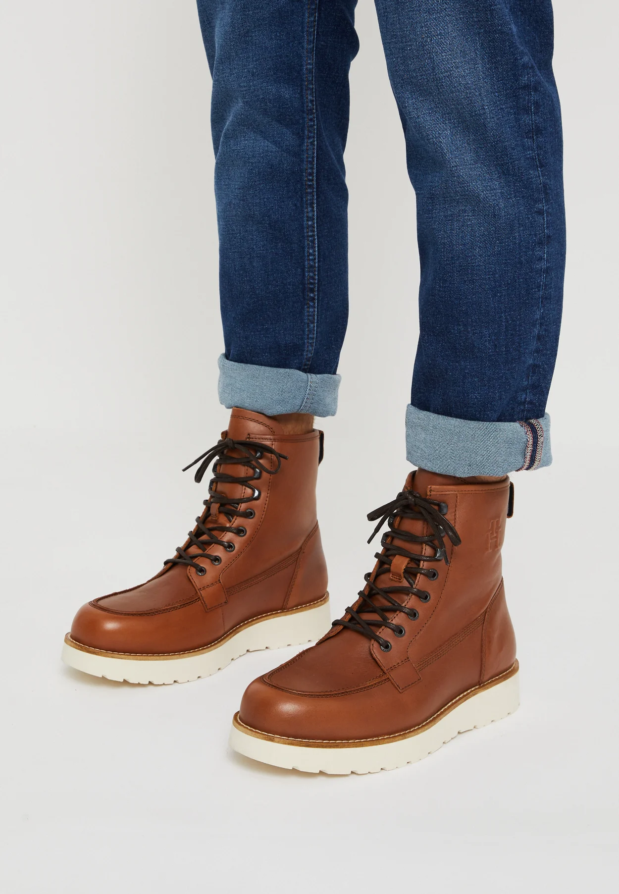 AMERICAN - Schnürstiefelette - winter cognac