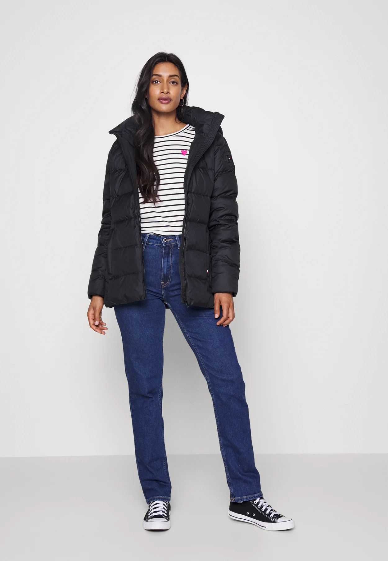 BAFFLE - Down coat - black