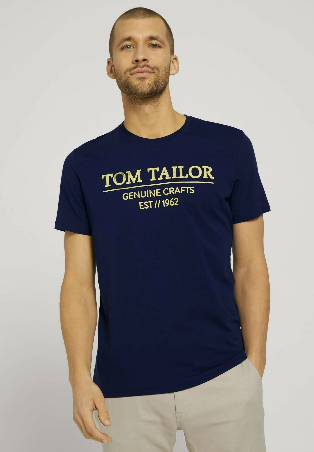 WITH PRINT - T-Shirt print - azur blue denim